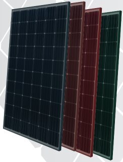 Paneles solares de colores monocristalino