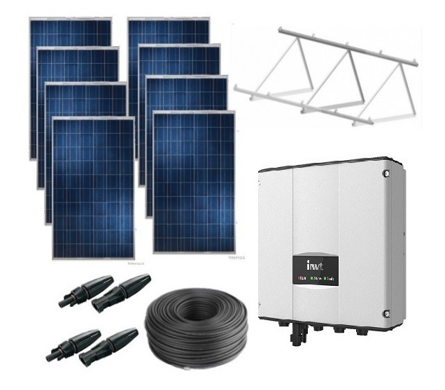 Solar Kit with 1.5hp mono or three-phase 230v pump - All solar