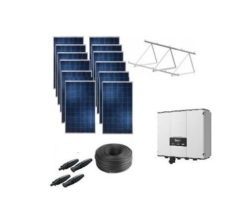 Solar equipment with 3cv mono or three-phase 230v pump