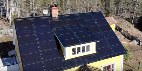 Solar roof for on-grid and off-grid solar system