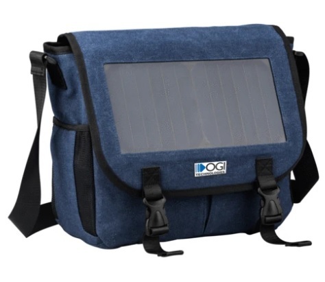 Solar bag to charge mobile phones and laptops