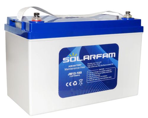 Bateria solar AGM Solarfam de 12V y 100Ah