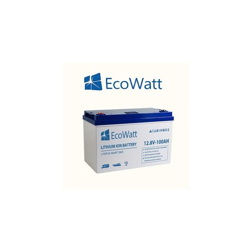 Batería de litio EcoWatt Smart BMS 12.8V 100Ah LiFePO4