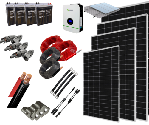 Isolated Solar Kit 3000W 24V 9000Whdia with OPzS battery