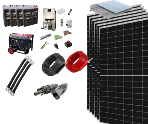 Kit Solar Fotovoltaico Aislada 3000W 24V 9600Whdia