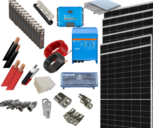 Kit Solar Fotovoltaico Residencial 5000W 24V 12000Whdia
