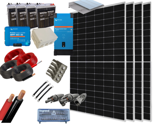 Solar Kit Isolated House 2000W 24V 6400Whdia