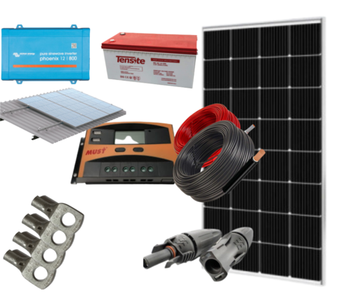 Kit Solar 800W 12V 1000Whdia