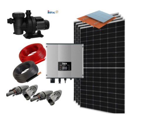 Solar Treatment Kit with 0.5cv pump for swimming pool