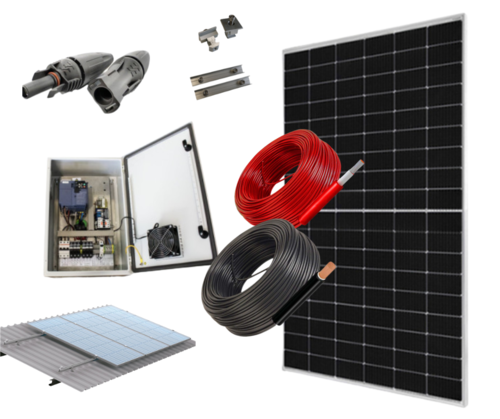 Solar Pumping Kit for three-phase pump 400V up to 7.5cv
