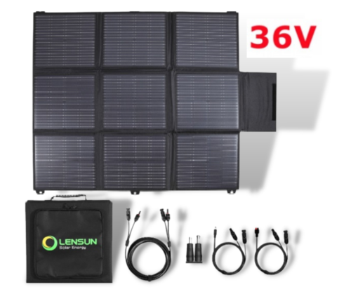 Extendable solar panel for camping 200W 36V