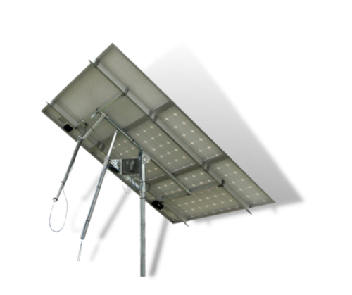 2 axis solar tracker valid for up to 2 solar panels