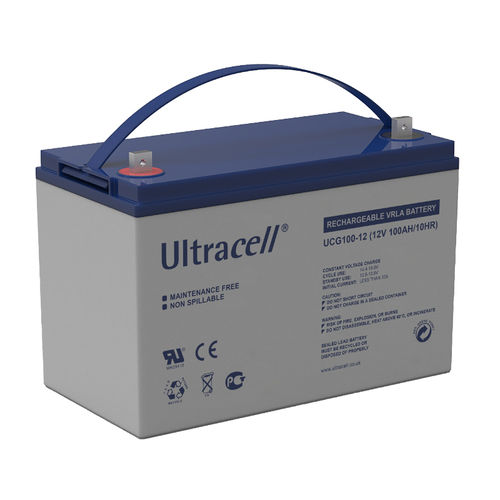 Batería gel 12V 115 Ah C100 Ultracell UCG100-12 (328x235x173mm)