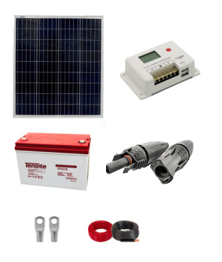 75W Solar Panel Kit with Battery