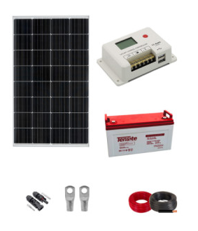 kit placa solar 200w con batería