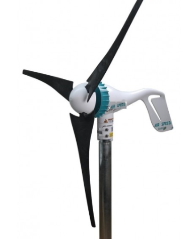 Black Air Speed ​​wind turbine 12V 24V with charge regulator